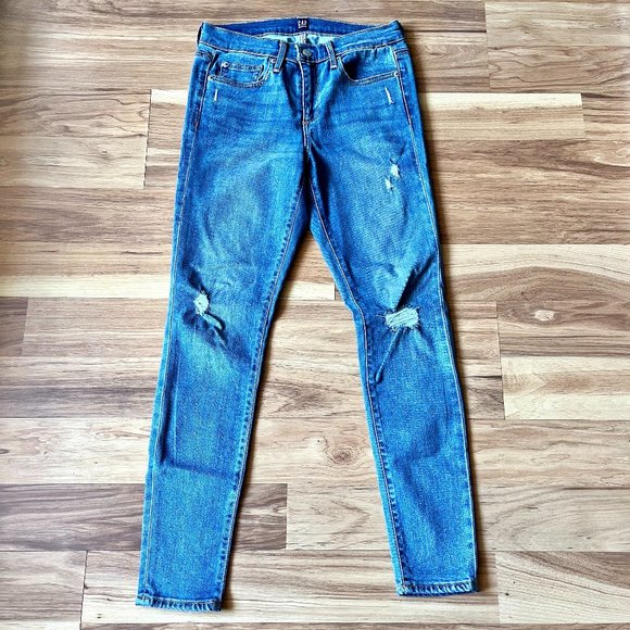 GAP Denim - Gap Mid Rise True Skinny Jeans with Washwell Size 28 R